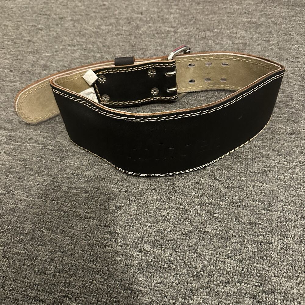 Harbinger 4" Padded Leather Weight Lifting Belt Size Medium
